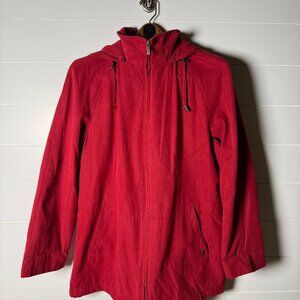 London Fog Limited Edition Jacket Coat Size Large Red